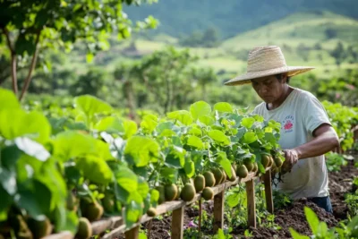 como cultivar kiwi