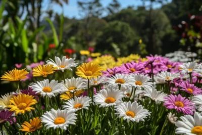 como cultivar margaritas de colores