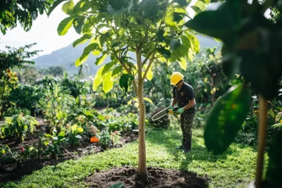 como podar un arbol para que crezca hacia arriba